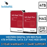 WD Red Plus 4TB NAS Internal 3.5" SATA Western Digital Hard Disk Drive - WD40EFPX