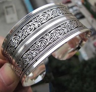 Ministar Hot! New Tibetan Tibet silver Totem Bangle Cuff Bracelet