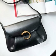 Cartier Panthère黑金豹皮革單肩包