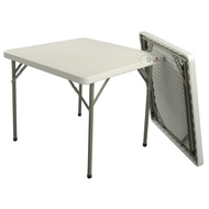 86cm Square Table Meja Lipat Empat Segi Portable Square Table HDPE Plastic Square Folding Table For Restaurant Camping