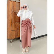 Satin DRAWN SKIRTS / PREMIUM SATIN SKIRTS / RECENT WOMEN'S BOTTOM / PREMIUM BOTTOM / TEENAGE TRENDIN