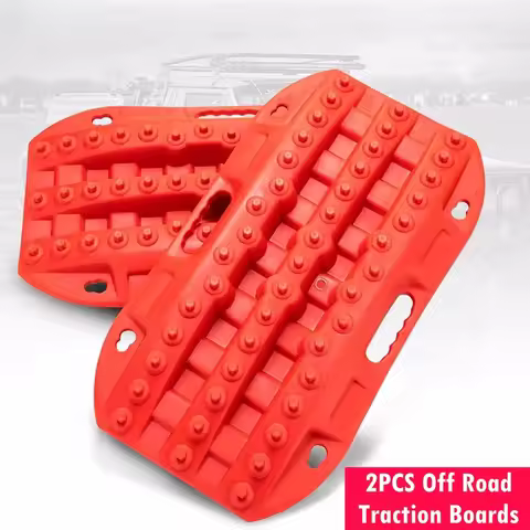 2PCS Off Road Traction Boards 58CM Short Recovery Track Traction Mat for 4WD Mud Sand Snow Ramps Tir