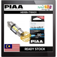 [HS105-T10X31] PIAA (Ori) ECO Line 100lm 6500KCabin (Dome Type) Single Pack (12V Mini LED Bulb) 1.4W