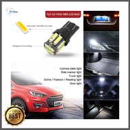 2pcs (Pair) Car Motorcycle LED Light Bulb T10 T15 10-point SMD W 5w SMD 7020 Cool White - SMD-WB