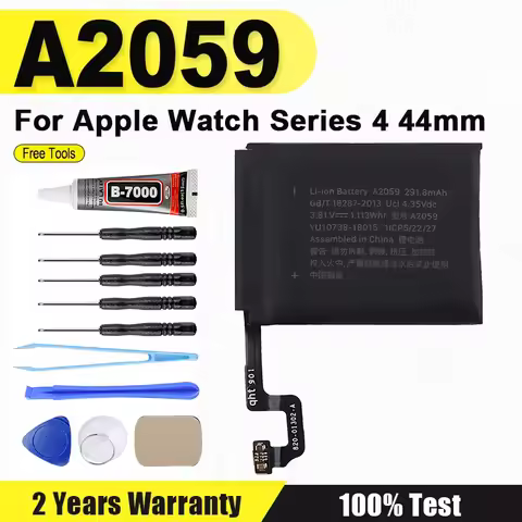 Brand-New A2059 44MM Battery For Apple watch Series 4 Series4 44mm 291.8mAh A1976 A1978+ Free Tools