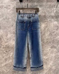 正品⭐️Dior 洗水漸變提花牛仔褲