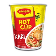 Maggi Kari Cup. Mi segera rasa kari. Maggi Kari dalam cawan. Mi kari  dalam cawan. Maggi Cup rasa ka