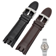 73A High quality 21mm genuine leather strap for Swatch YRS403 401 402G 412 418 406G watchband  Do5
