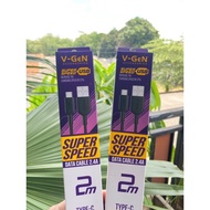 V-GEN VCB-18 2.4A DATA CABLE USB TYPE-C 2M Type C Cable