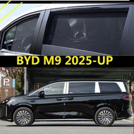 For BYD M9 2025-UP Car Window Sunshade Car Curtains Anti-Mosquito Car Sunshade UV Protection