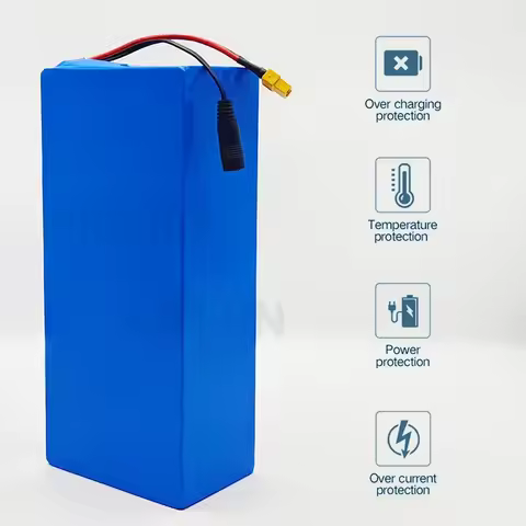 48V Rechargeable Battery 20000mAh 18650 13S5P Lithium-ion Battery Pack with Built-in Intelligent BMS