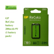 GP ReCyko 9V 20R8H 200mAh Rechargeable Battery