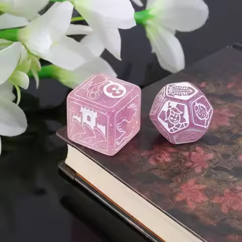 7pcs/set Story Dices For Story for Time Polyhedral Game Says Party Multi Fa E56D