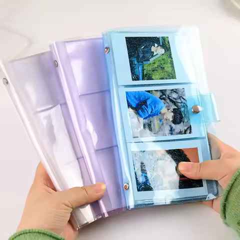 72 Pocket 3 Inch Transparent Cover Photo Album Book For Fujifilm Instax Mini 12 11 9 8 7s Photo Pape