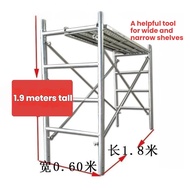 1.9-meter-high scaffolding with movable hands and feet in the aisle construction site scaffolding mo