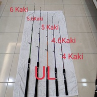 ✱Rod.Ultralight Torikumu Rod Ebi Rod UL, Joran Udang Galah Lembut Joran Pancing Rod Spinning..♂