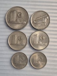 馬來西亞舊硬幣 6個