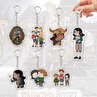 Haunted Hotel Abaddon Keychain for Accessories Acrylic Horror Animation Abaddon