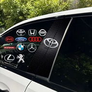 2Pcs For Toyota Car B Pillar Window Sticker Trim Mouldings Cover Majesty Camry Revo Hilux SW4 Vios F