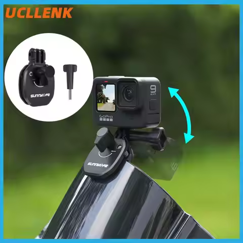 Aluminum Alloy Motorcycle Windshield Mount for DJI OSMO Nano/OSMO 360/Action 5 Pro/4/Insta360 X5/X4/