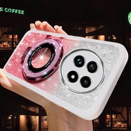 สำหรับ Realme 13 13 + Pro + Realme13 5G + 13Pro Realme13 + เคสสมาร์ทโฟนโปร่งใสพร้อมเคส3D ซีดีที่วางท