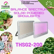 THEIA Solar Grow light 200 Watts-Eco-Friendly Solar Powered Grow Light/Full Spectrum Energy