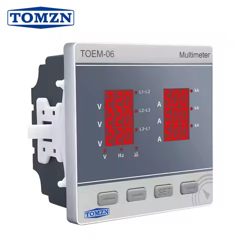 Digital Multimeter (V-I-Hz) Three Phase Voltage Current Frequency Line-to-Line Voltage Accueacy0.5 A