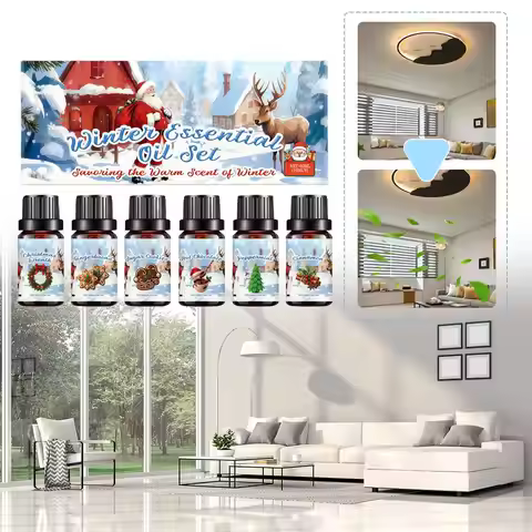 Aromatherapy Oil Set 6Pieces Home Use Essential Oil Set For Aroma Diffuser Aromatherapy Fragrance Oi