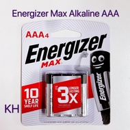 Energizer Max Alkaline Battery AAA (4pcs) 100% Original/ Energizer AAA / Battery AAA