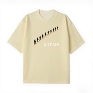 &Team Merch T Shirt Milk Silk DTF Print Walking Member Silhouette Graphic Tee Fan Support Outfit Con
