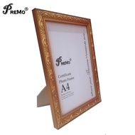 PREMO Gold Foma Frame 8R-A4-A3-12R-Gold Corak-Engraved Design Frame-Traditional-Convo-Formal Frame