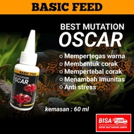 BASIC FEED Best mutation oscar | cairan mutasi progres ikan red oscar | ikan oscar albino | vitamin
