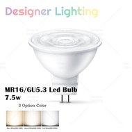 Designer Lighting [1pc MR16/GU5.3]  7w/7.5w Led Bulb MR16/GU5.3 Holder Type Warmwhite/Daylight/Coolw