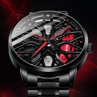 New AMG Car Wheel Wristwatches for Men Top Band Luxury Sport Car Rim Hub Men Watch Waterproof Automatic Watch Relogio Masculino
