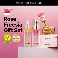 [d'Alba Official] Rose Freesia Gift Set (First Spray Serum 50ml, Hair Perfume Serum 50ml, Woodbrush)