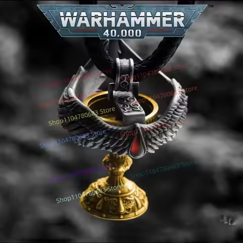 40K Detachable Holy Silver Wing Necklace Blood Angels Red Holy Chalice Pendant Decorations Holiday G