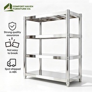 Comfort Haven Furniture Co. Stainless Steel Kitchen Storage Organizer Microwave Rack Oven Rack Dapur