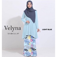 Baju Kurung Light Blue Ironless Saiz S - 5XL Plain Loose Plus Size Ready Stock Raya Sale Baju Raya 2024 Viral