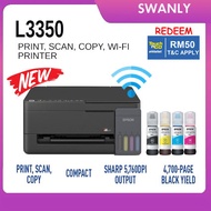 Epson Eco Tank L3350 / L3250 Wifi All In One Printer (Print, Scan, Copy,Wifi)