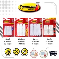 (Value Pack) 3M Command Utility Hooks Value Pack (Small / Medium / Large / Jumbo) 3m Hook 3m Command