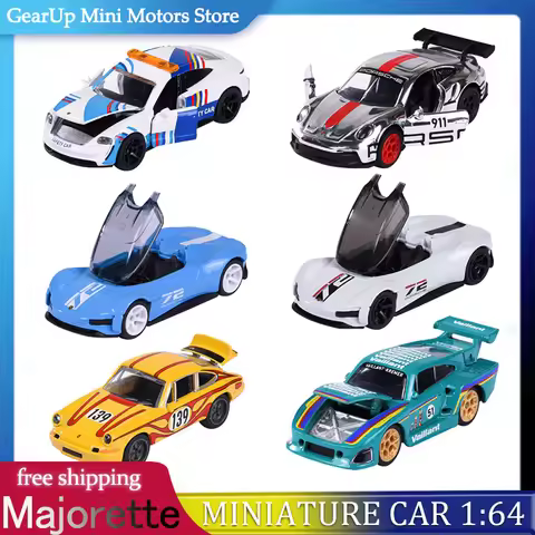 Majorette 1:64 Porsche 911 GT3 Vision GT Lamborghini McLaren Volvo Alloy Car Collection Diecast Mode