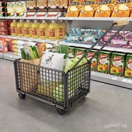 Portable Trolley for Delivery, Small Handcart for Home Use, Shopping Basket for Grocery, Hand-Pulled
