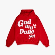 Exhale Apparel Hoodie Boxyfit Done Yet Red