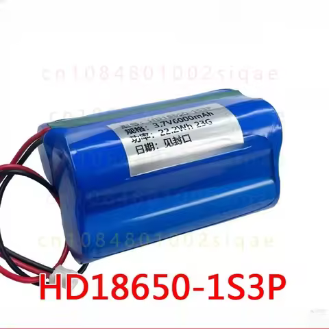 FOR COHN HD18650-1S3P-L Type 3.7V 6000mAh Rechargeable 18650 Battery Pack
