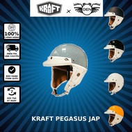 Nón bảo hiểm 1/2 đầu - Kraft Pegasus - Vintage - Style Nhật Bản - Cá Tính và Năng Động