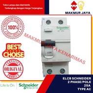 ELCB/RCCB schneider 2 phase 2 pole 30MA 25A type AC/elcb schneider 25A 2 phase