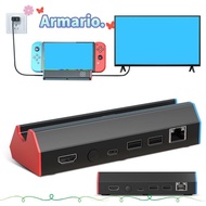 ARMARIO HDMI Adapter, Type-C 4K@120Hz TV Dock Station, Portable USB Charger Dock for  Switch/Switch 