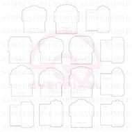 DIY Printable Sampul Duit Raya  Envelope Angpow Blank | Template PDF/PNG(Digital)