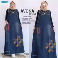 Overall Jeans Wanita - Overall Jeans Terbaru - Overall Muslimah - Jumpsuit Remaja - Fashion Hijab - 