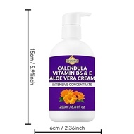Calendula Vitamin B6 & E Aloe Vera Cream, Elbow Knee Care, Soften Rough Patches, Improve Skin Feel 2
